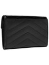 Monogram Envelope Small Half Wallet Black Gold - SAINT LAURENT - BALAAN 4