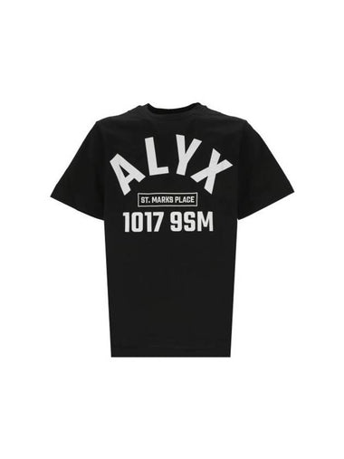 Logo Printing Short Sleeve T-Shirt Black - 1017 ALYX 9SM - BALAAN 1