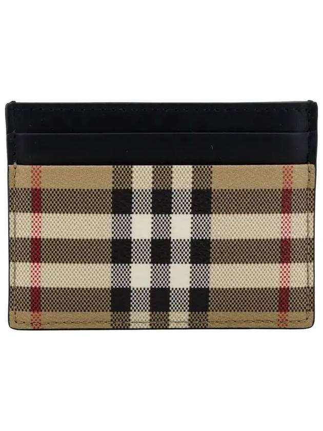 Men's Check Vintage Card Wallet Beige A7026 - BURBERRY - BALAAN 2