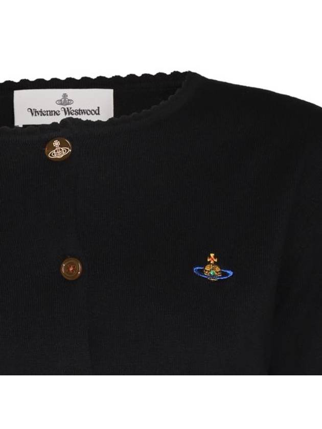 Bea Crop Cardigan Black - VIVIENNE WESTWOOD - BALAAN 4