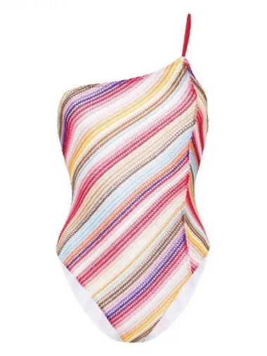 Multicolor one shoulder swimsuit 271455 - MISSONI - BALAAN 1