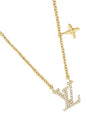 LV Iconic Crystal Necklace Gold - LOUIS VUITTON - BALAAN 4