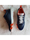 Bouncing Leather Low Top Sneakers Marine - HERMES - BALAAN 3