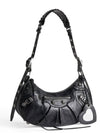 Le Cagole Small Leather Shoulder Bag Black - BALENCIAGA - BALAAN 3