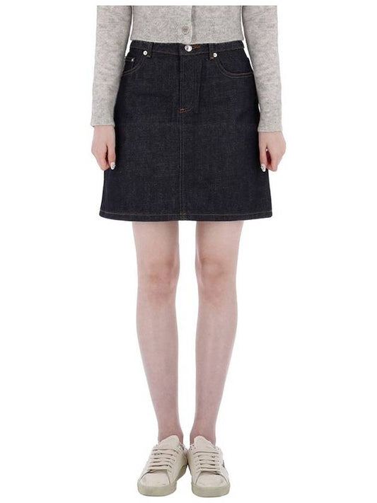 Women's Jupe Standard Denim H-Line Skirt - A.P.C. - BALAAN 2