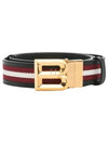 B Bold Buckle Two-Tone Belt - BALLY - BALAAN 2