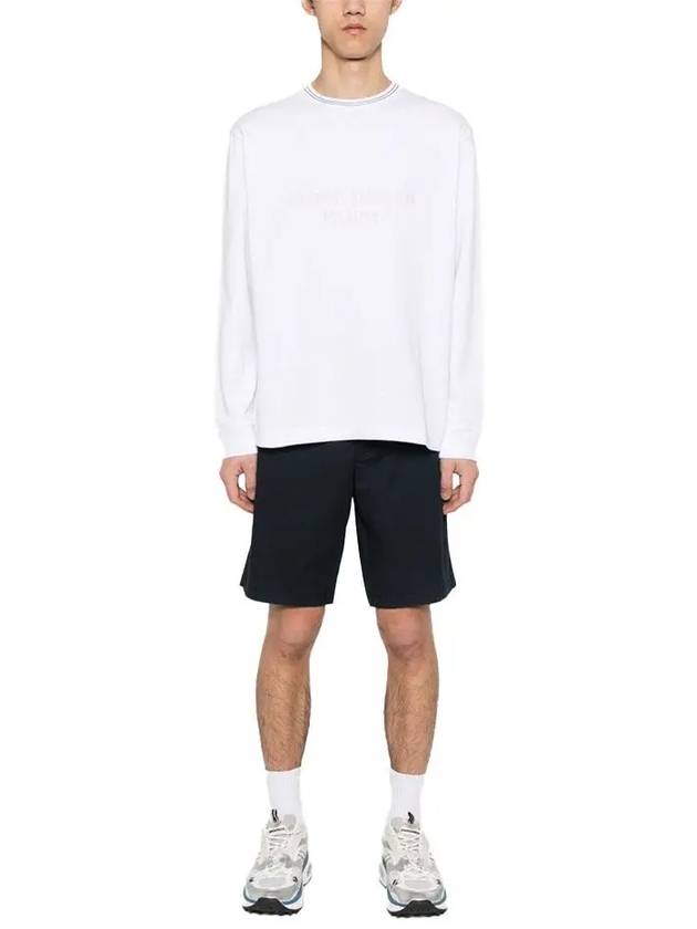 Logo Print Cotton Sweatshirt White - STONE ISLAND - BALAAN 3