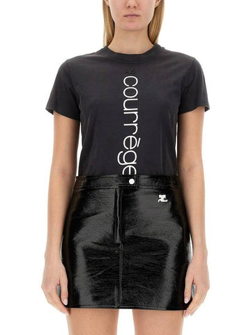 Courrèges T-Shirt With Logo - COURREGES - BALAAN 1