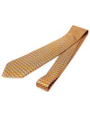 005638T 100 silk orange horse tie - HERMES - BALAAN 4