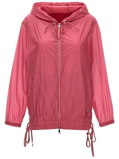 Point Two Hooded Jacket Pink - MONCLER - BALAAN 1