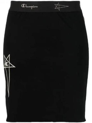 Rick Owens Champion Logo Banded Jersey Skirt 271632 - RICK OWENS - BALAAN 1