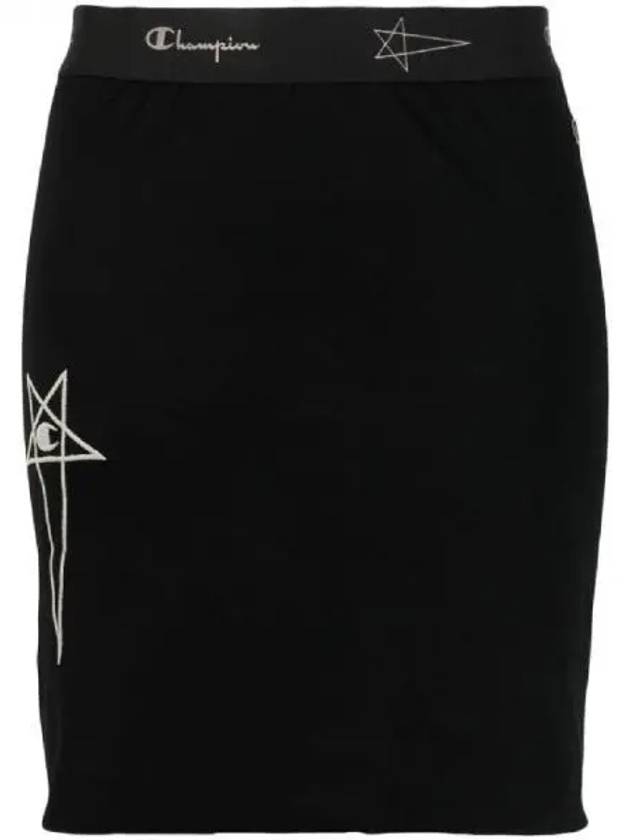 Rick Owens Champion Logo Banded Jersey Skirt 271655 - RICK OWENS - BALAAN 1