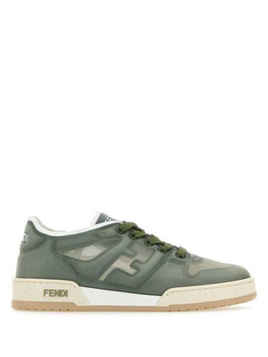 Match Mesh Low Top Sneakers Green - FENDI - BALAAN 1