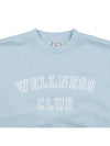 Wellness Club Man to Man WELLNESS CLUB FLOCKED CREWNECK BABY BLUE WHITE - SPORTY & RICH - BALAAN 3