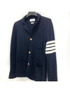 Diagonal armband knit blazer jacket - THOM BROWNE - BALAAN 4