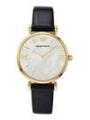 AR1910 Retro Mother of Pearl Dial Women’s Leather Watch - EMPORIO ARMANI - BALAAN 4