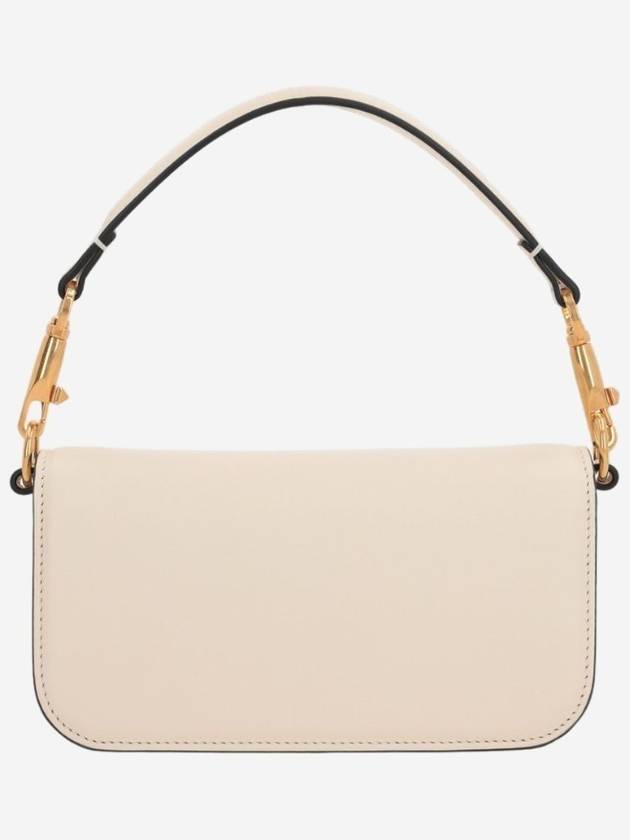 V Logo Buckle Calfskin Small Shoulder Bag Ivory - VALENTINO - BALAAN 4