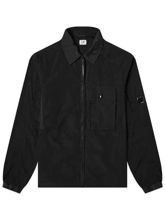 Lens Wappen Nylon Zip-Up Jacket Black - CP COMPANY - BALAAN 2