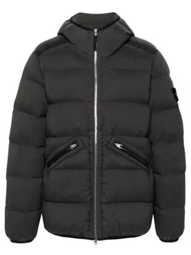 Wapen Patch Psychological Tunnel Nylon Down Hood Padding Dark Gray Men s 271000 - STONE ISLAND - BALAAN 1