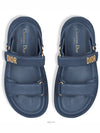 Dioract Strap Lambskin Sandals Midnight Blue - DIOR - BALAAN 4