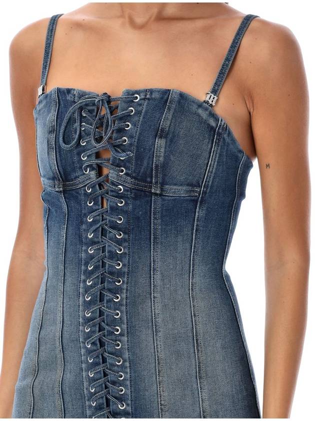 Misbhv Lara Laced Denim Mini Dress - MISBHV - BALAAN 3