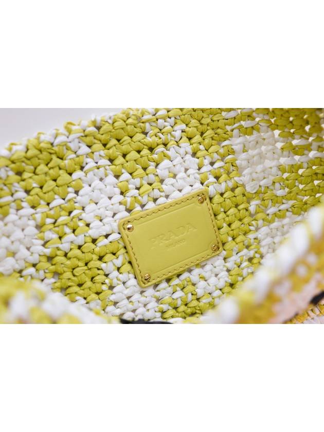 Crochet Tote Bag Yellow - PRADA - BALAAN 4