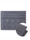 Intrecciato Leather Card Wallet Black - BOTTEGA VENETA - BALAAN 3