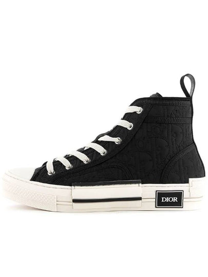 B23 Oblique Kumo High Top Sneakers Black - DIOR - BALAAN 2