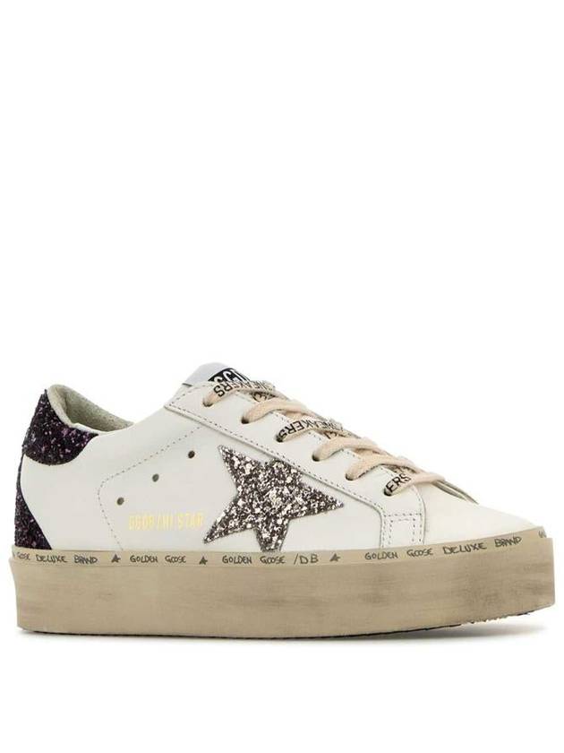 Hi Star Glitter Tab Low Top Sneakers White - GOLDEN GOOSE - BALAAN 3