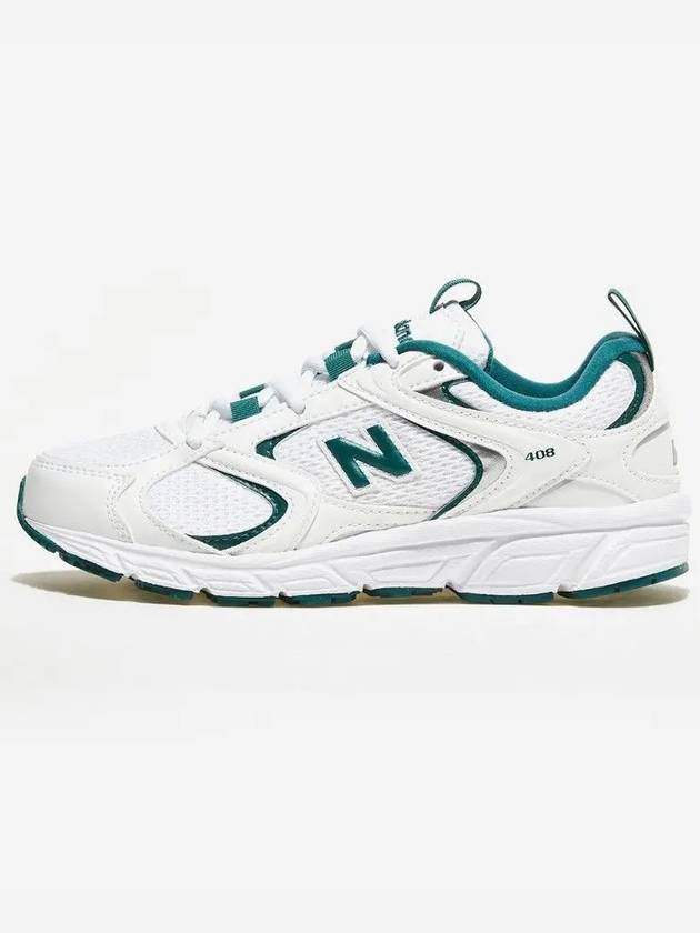 408 Low Top Sneakers White Green - NEW BALANCE - BALAAN 5