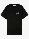 Mini Handwriting Logo Cotton Short Sleeve T-Shirt Black - MAISON KITSUNE - BALAAN 3