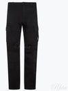 Lens Wappen Cargo Straight Pants Black - CP COMPANY - BALAAN 2