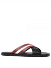 JABIL logo striped slippers black - BALLY - BALAAN 2