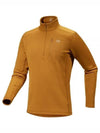 Men's Rho Heavyweight Zip Neck Long Sleeve T-Shirt Yellow - ARC'TERYX - BALAAN 2