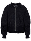 Moon RIVERSIBLE JAQUARD JUMPER BK reversible jacquard black - TIBAEG - BALAAN 8