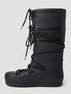 Icon Icon Louver Embossed Logo Lace Up High Rain Boots - MOON BOOT - BALAAN 3