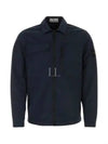 Supima Cotton Twill Stretch-TC Jacket Navy Blue - STONE ISLAND - BALAAN 2