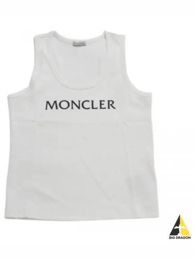 Logo Print Sleeveless White - MONCLER - BALAAN 2