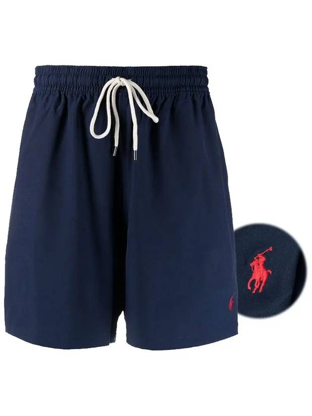 Embroidered Pony Logo Traveler Swim Pants Navy - POLO RALPH LAUREN - BALAAN 3