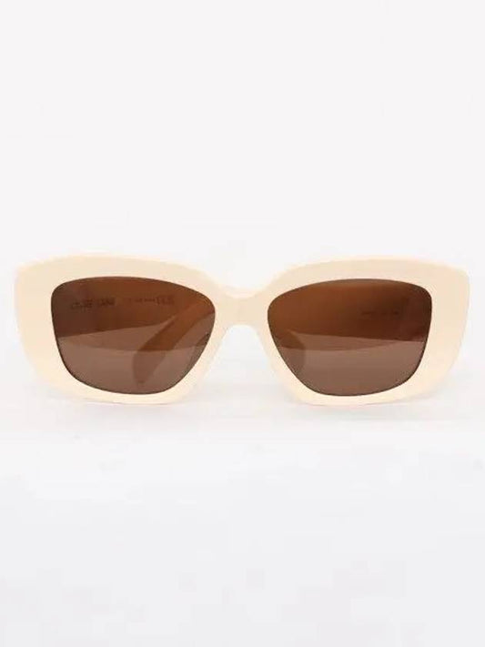 Eyewear Triomphe 04 Rectangle Sunglasses Ivory - CELINE - BALAAN 2