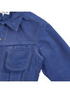 Worker Moleskin Jacket Cobalt Blue - MAISON MARGIELA - BALAAN 5