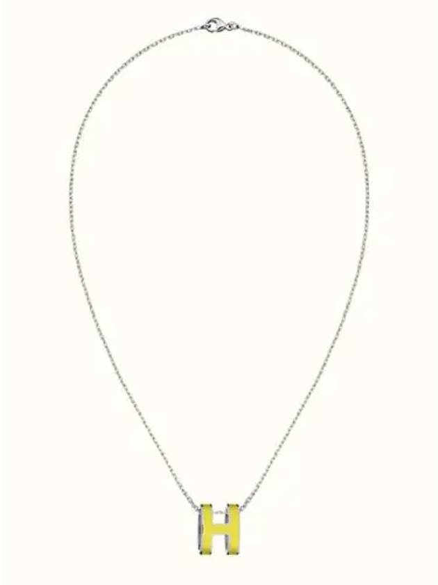 H PopAche Necklace Silver Lime - HERMES - BALAAN 1