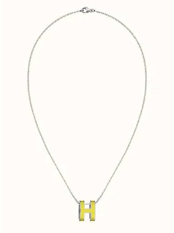 H PopAche Necklace Silver Lime - HERMES - BALAAN 1