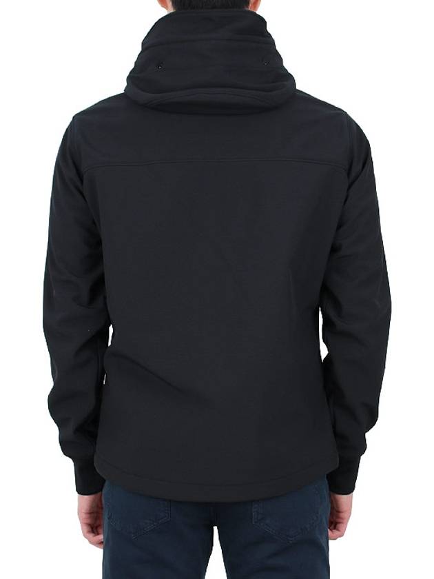 Men's Shell R Drawstring Goggle Hooded Jacket Black - CP COMPANY - BALAAN 6