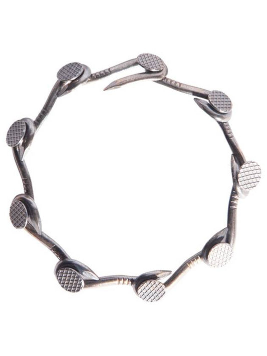 Multi Nail Bracelet Silver - GUIDI - BALAAN 2