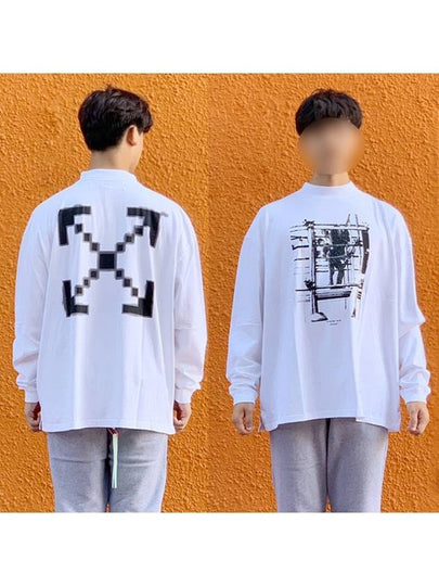 Scaffolding Long Sleeve T-Shirt White - OFF WHITE - BALAAN 2