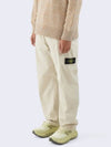 Wappen Gabardine Chino Straight Pants Beige - STONE ISLAND - BALAAN 4