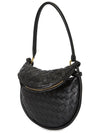 Intrecciato Gemelli Small Shoulder Bag Black - BOTTEGA VENETA - BALAAN 3