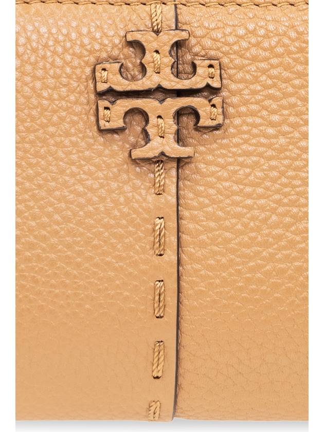 Tory Burch Leather Wallet With Logo, Women's, Brown - TORY BURCH - BALAAN 5