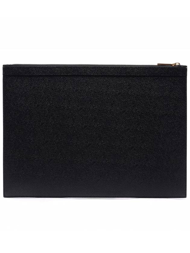 Medium Document Holder Clutch Bag Black - THOM BROWNE - BALAAN 5